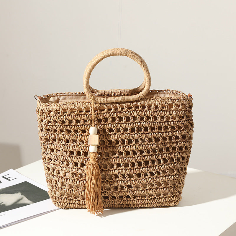Handtasche Aus Gehäkeltem Naturmaterial Brehn