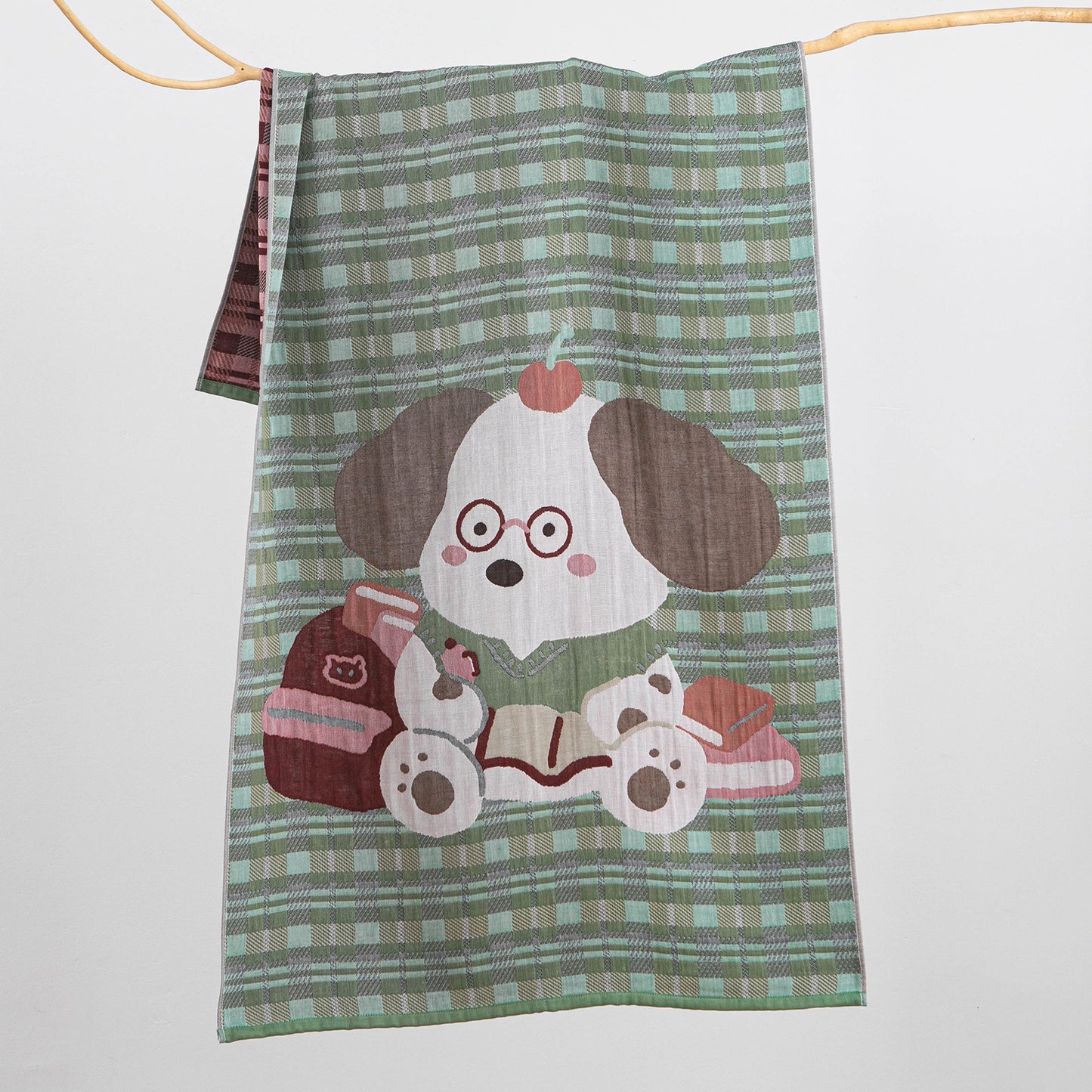 Damen Kuscheltuch mit bearbeitetem Bärenmotiv Brehn