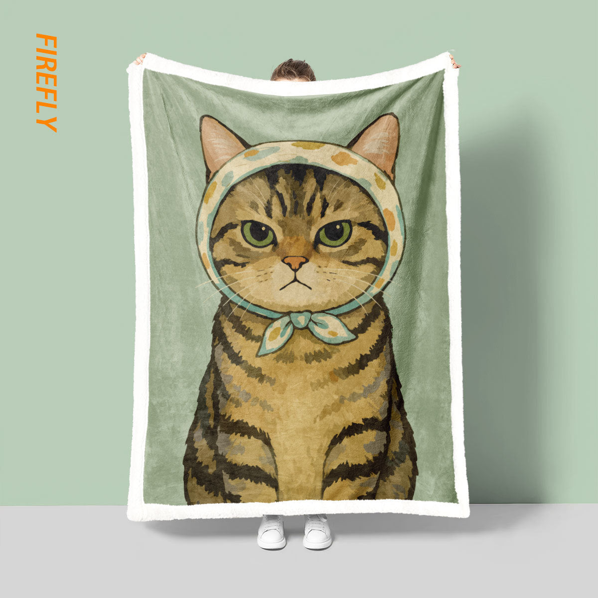 Spaß Cartoon Katze Decke