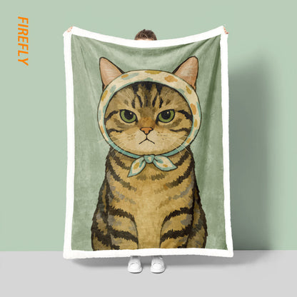 Spaß Cartoon Katze Decke