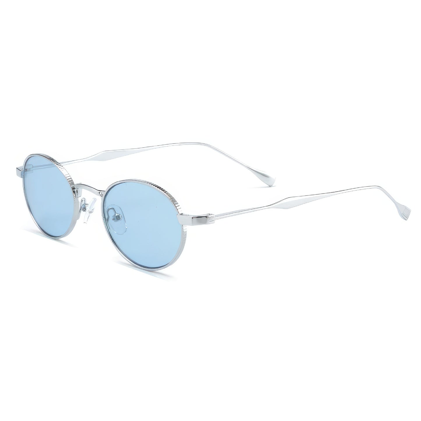 Damen modische Sonnenbrille mit hochwertigem Metallrahmen und runden Gläsern Brehn