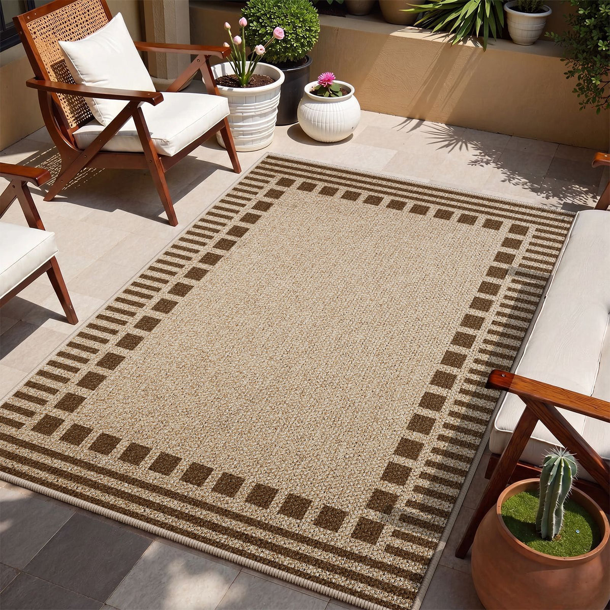 Outdoor Dekorativer Bereich Teppich