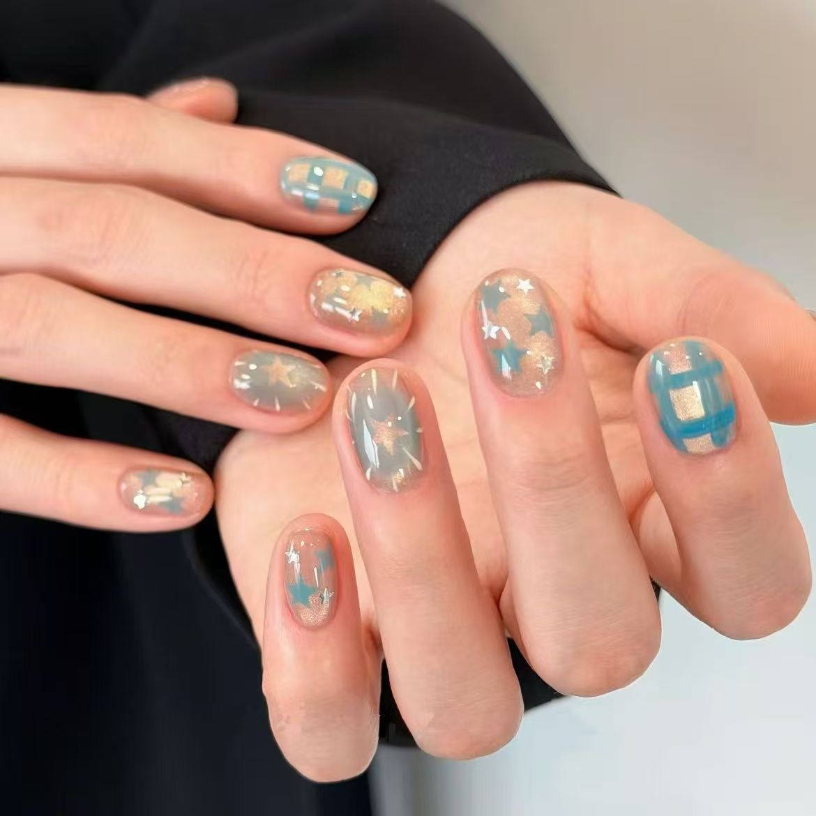 Süßes Charakter Press-On Nagelkunstset Brehn
