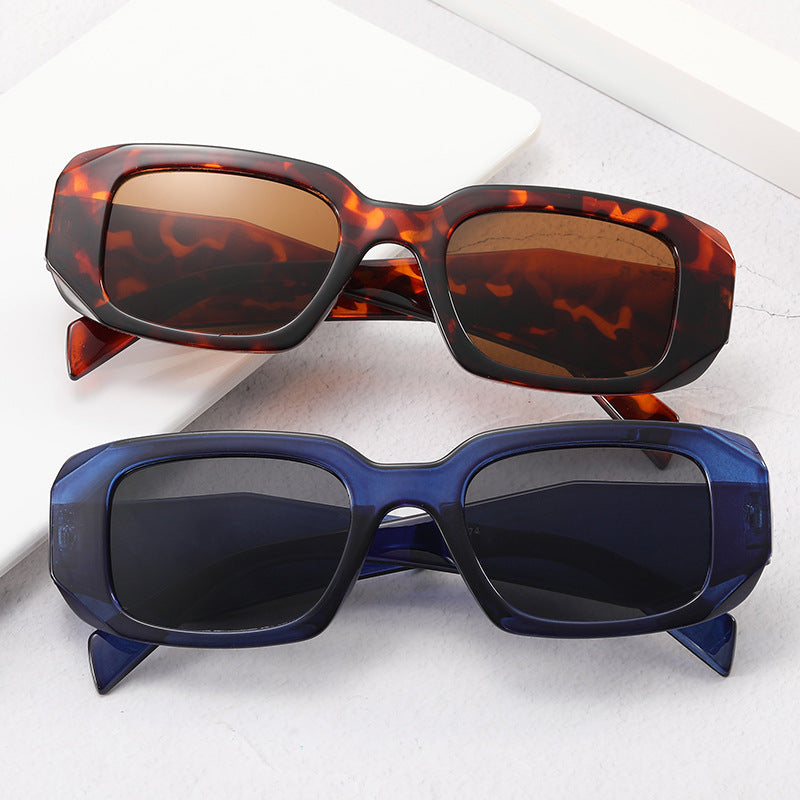Damen modische quadratische Sonnenbrille mit trendigem Schildpatt-Design Brehn