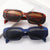 Damen modische quadratische Sonnenbrille mit trendigem Schildpatt-Design Brehn