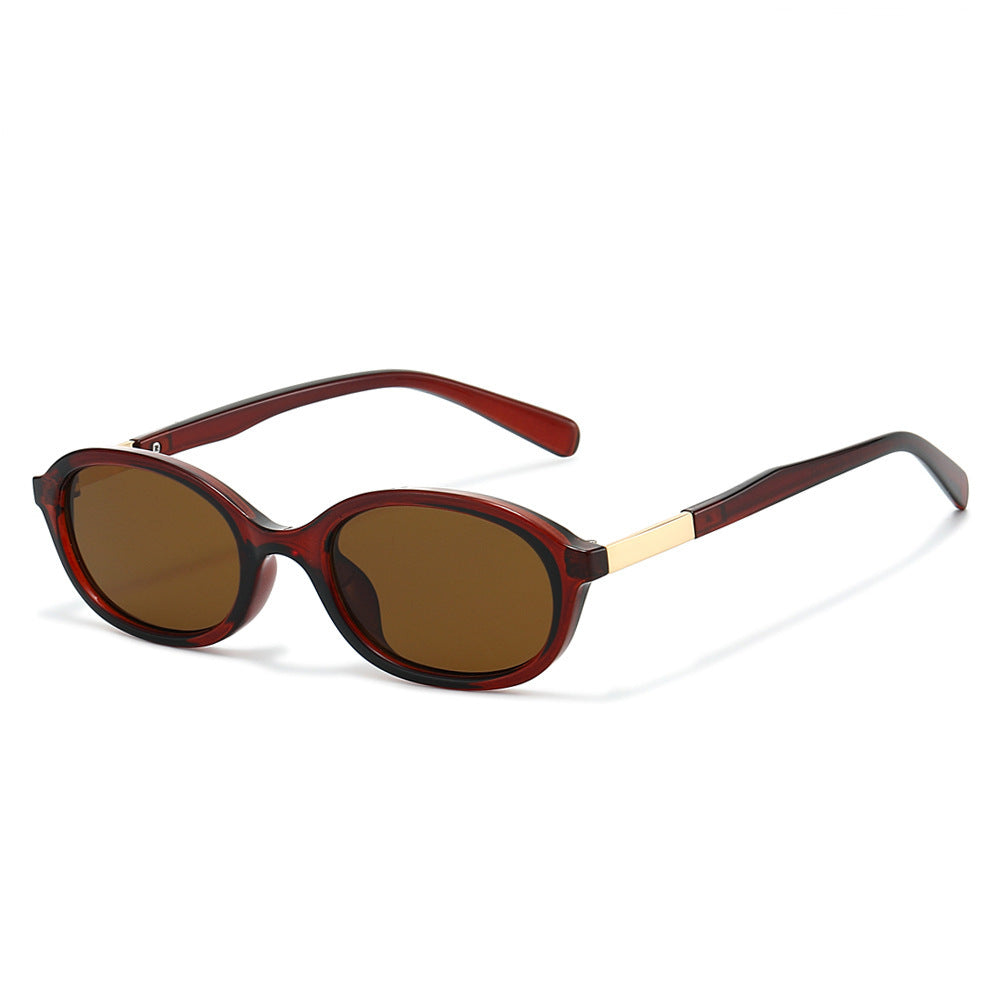Elegante Vintage-Ovalrahmen-Sonnenbrille Brehn