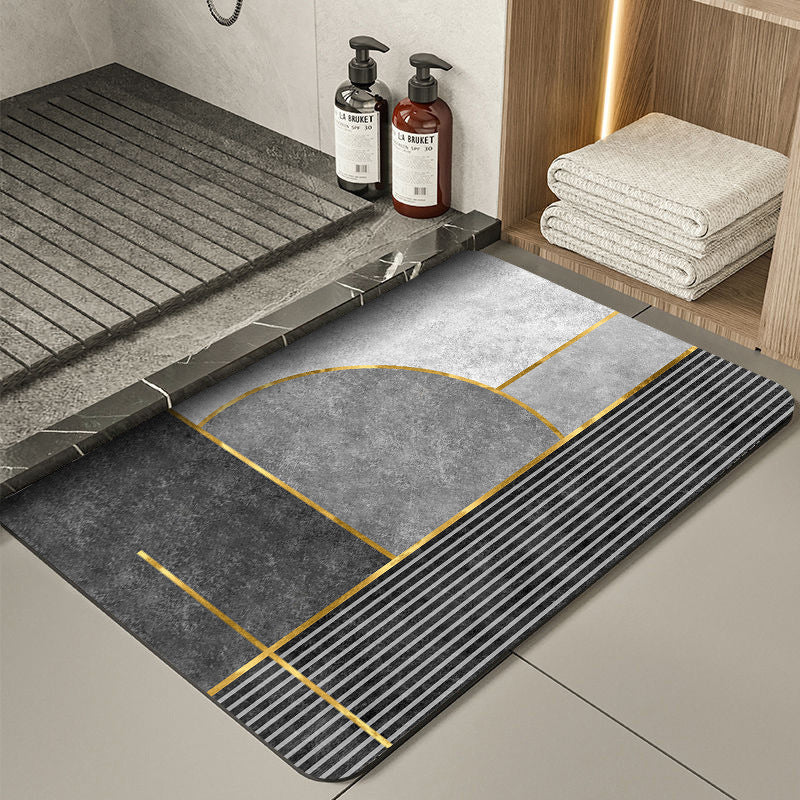 Modern Geometrische Badematte Brehn