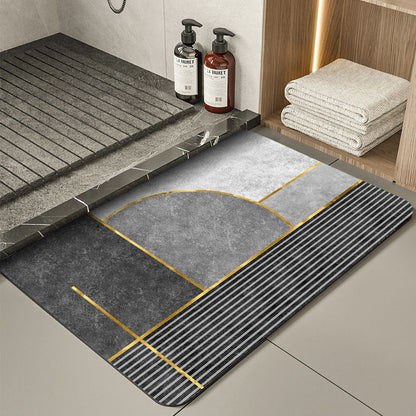 Modern Geometrische Badematte Brehn