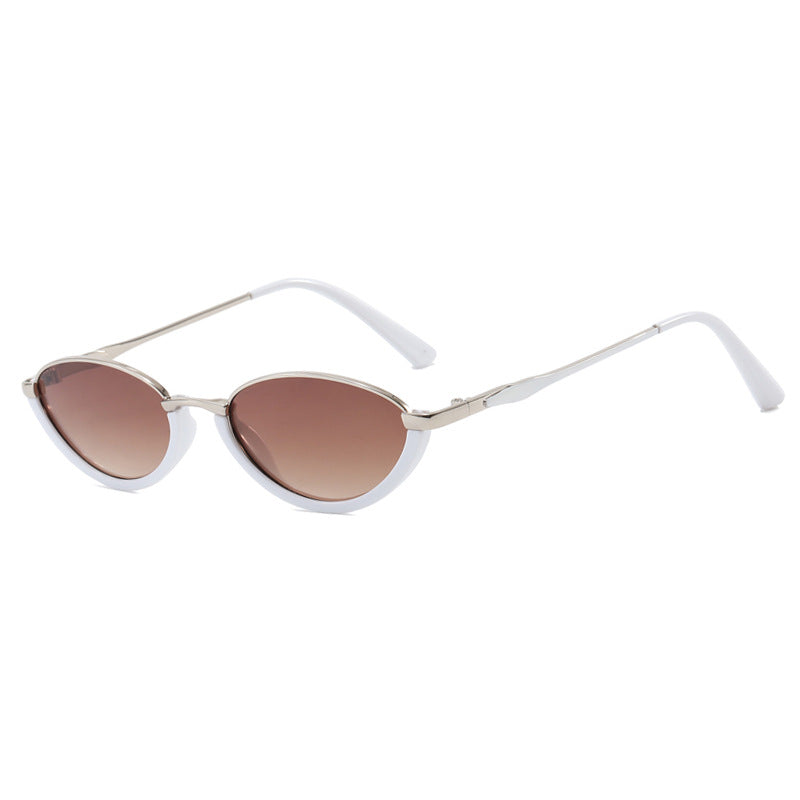 Damen modische Cat-Eye Sonnenbrille mit zweifarbigem Rahmen und UV-Schutz Brehn