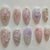 Elegantes Floral-Design Press-On Nagelset Brehn