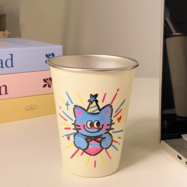 Kreative Trinkglas mit Lustigem Katzenmotiv Brehn