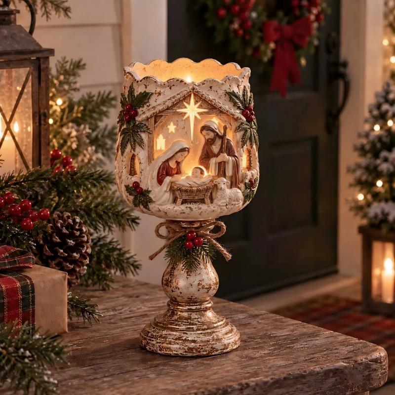 Dekorative Nussknacker-Tischlampe Brehn