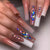 Glamouröse mit Strass verzierten Press-On Nagel-Set Brehn