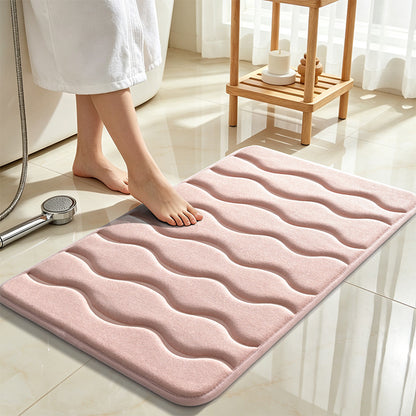 Weiche Wellen Design Badezimmermatte Brehn