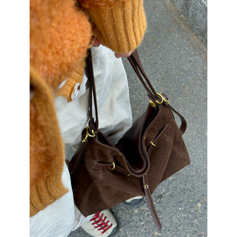 Elegante Wildleder Tote Bag Brehn