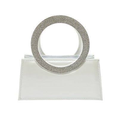 Elegante ringgetragene Abendhandtasche