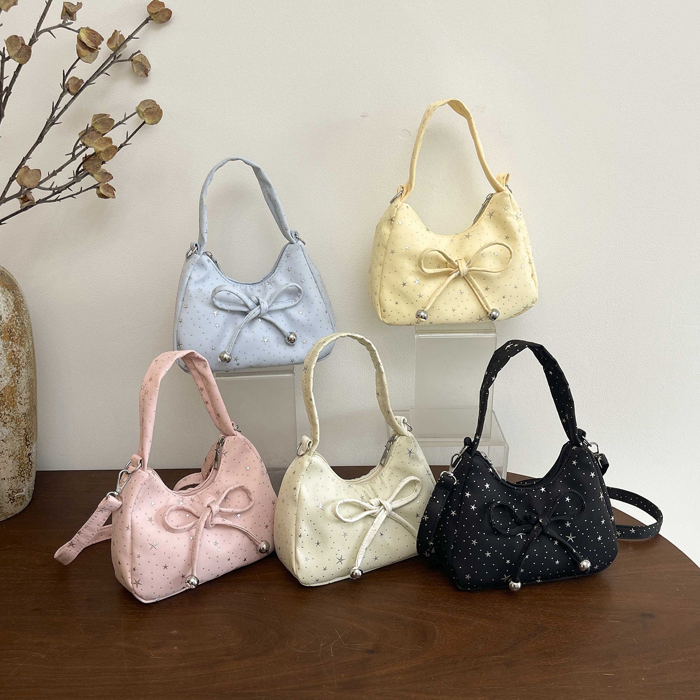 WoDekorative Sternmuster Hobo Tasche Brehn