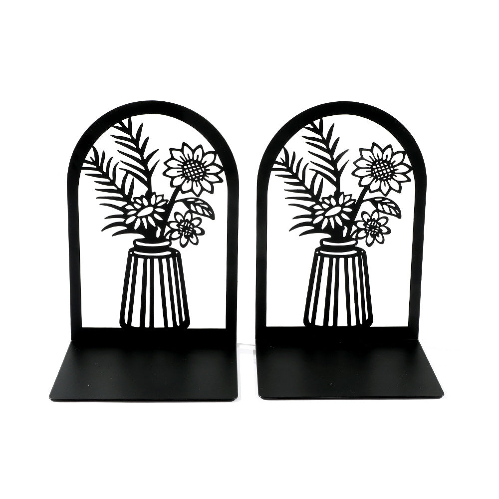 Dekorative florale Metallbuchstützen