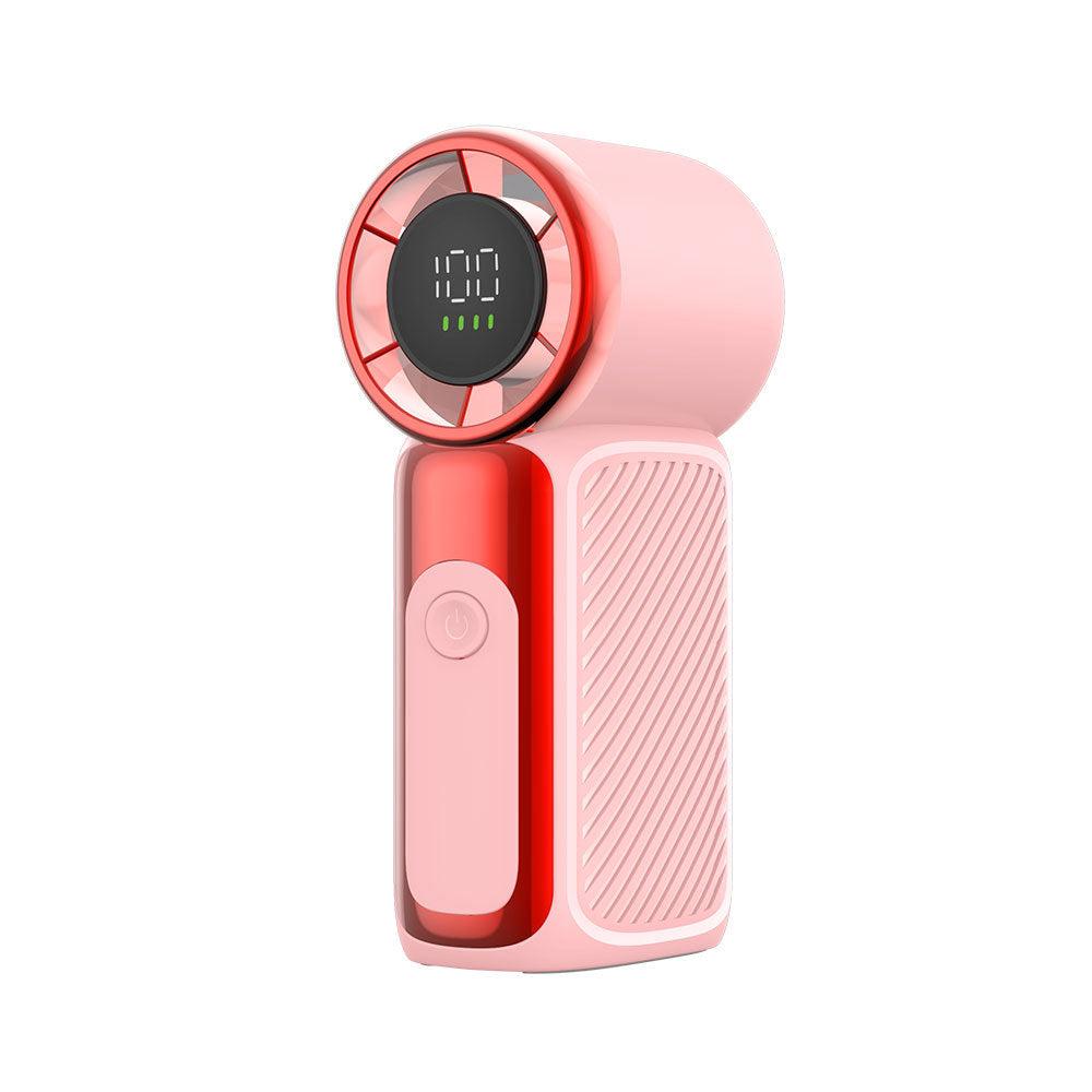 Unisex Portable Digital Display Handheld Fan Brehn