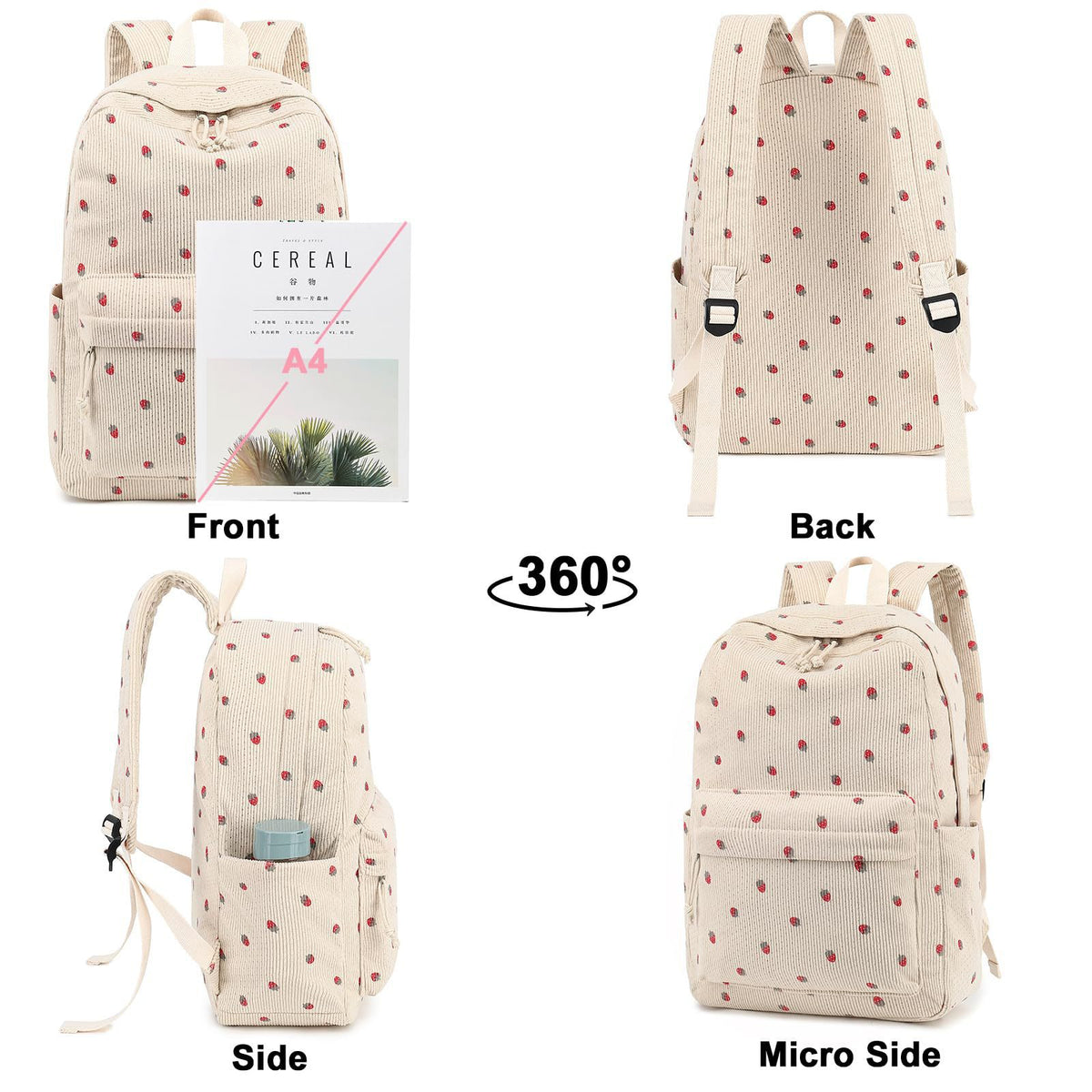 Stylische Texturierte Rucksack