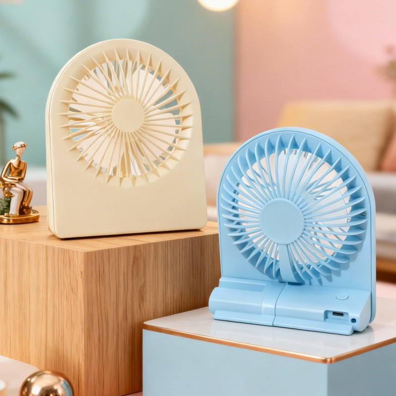 Damen Kompakter Tischventilator mit USB-Anschluss und leisen Betriebsmodi Brehn