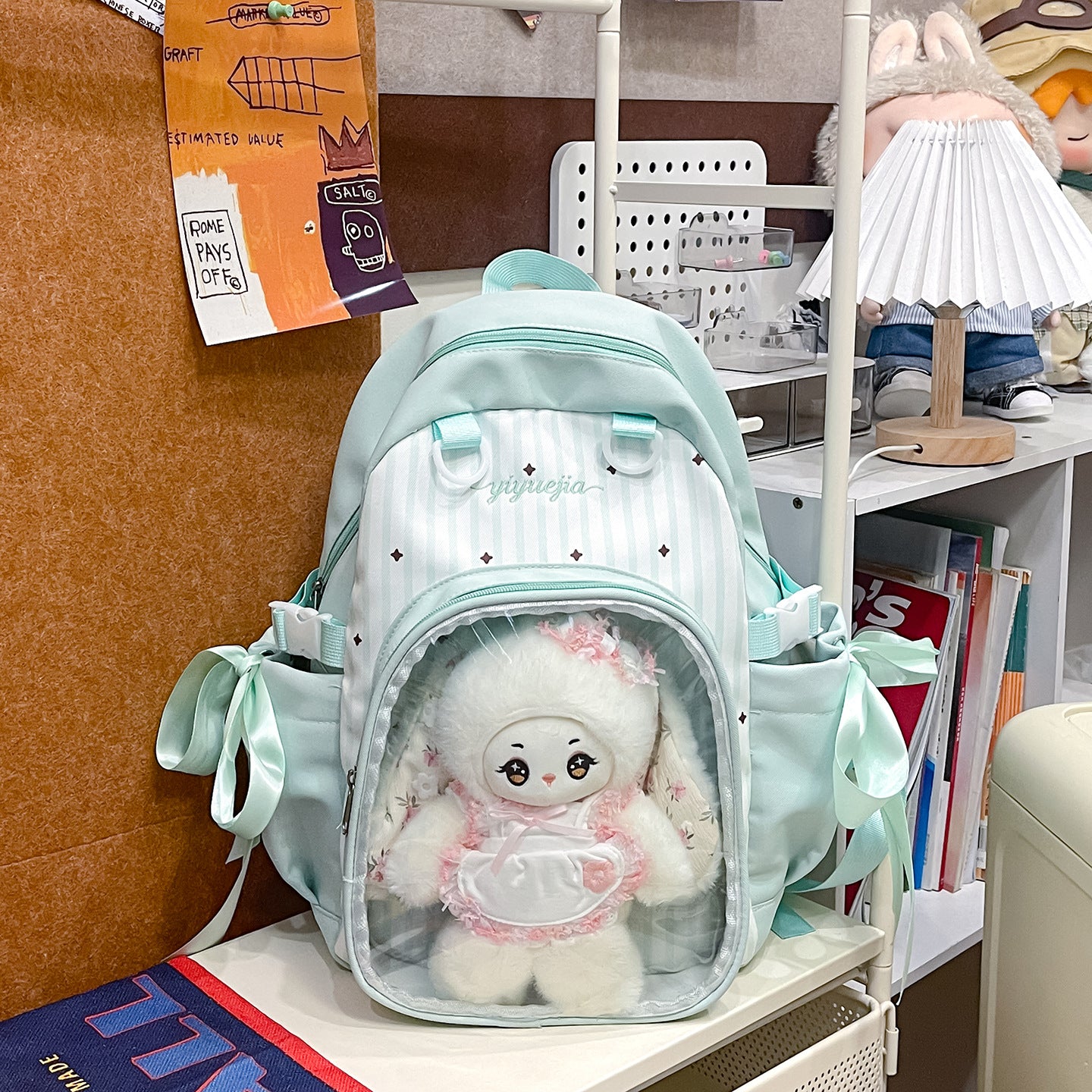 Süßer Plüsch-Charakter-Rucksack