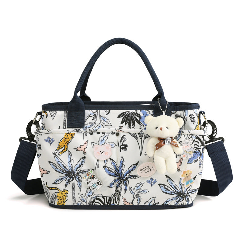 Multi-Taschen Blumenmuster Tote Bag Brehn