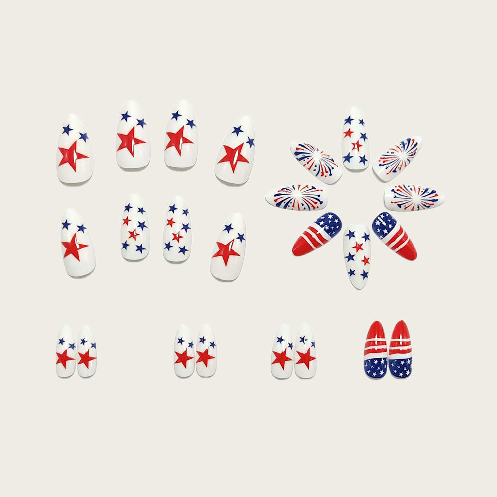 Kunstnägel mit Patriotischen Designs Brehn