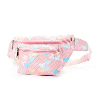 Bauchtasche mit Herzförmigem Design und Mehreren Fächern Brehn