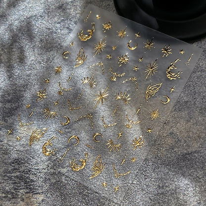 Himmlische Nagelkunst Folienaufkleber