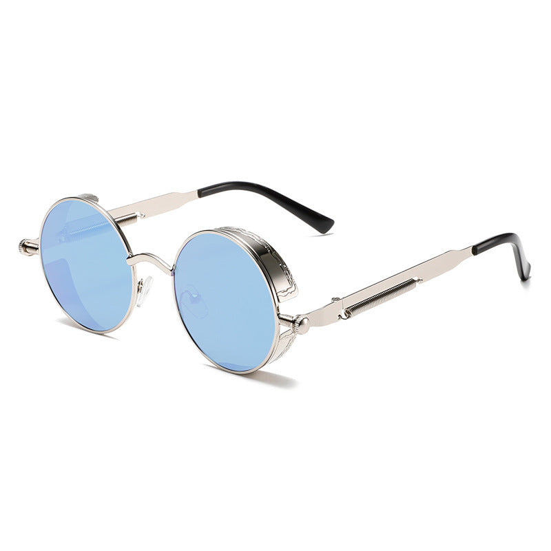 Retro-Runde-Fassung-Sonnenbrille Brehn