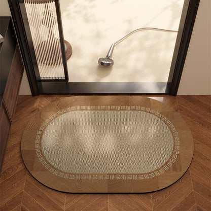 Elegante rutschfeste Badezimmermatte Brehn