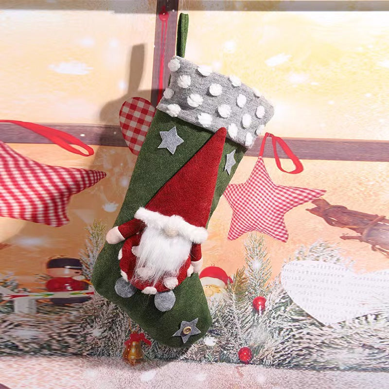 Festlicher Weihnachtsstrumpf mit Nostalgischem Design Brehn