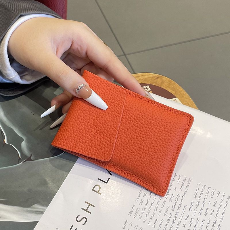 Premium Texturiertes Leder Kartenetui Brehn