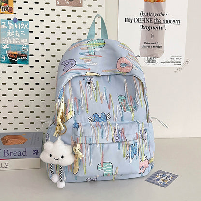 Spaß gemusterter Schulrucksack