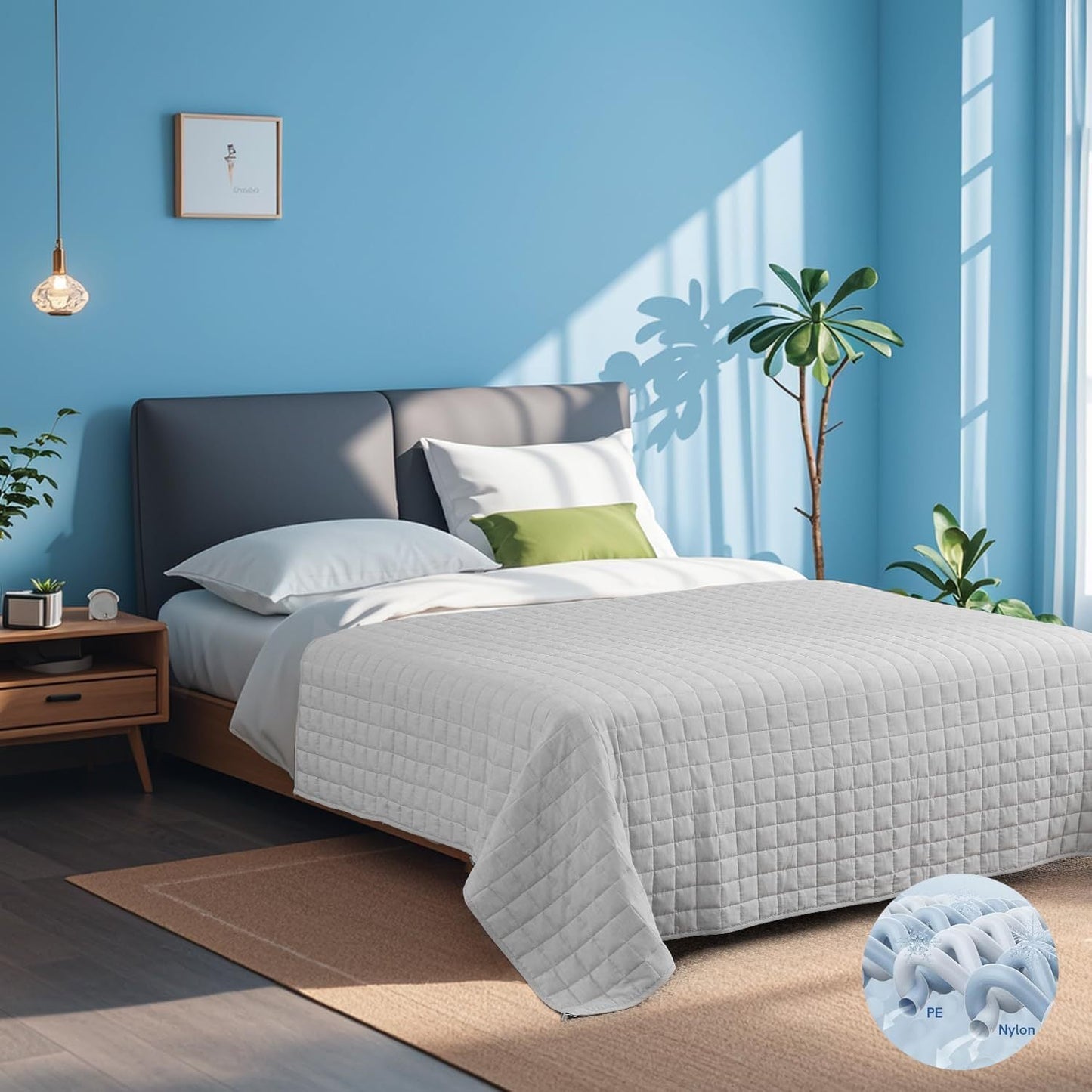 Ge quiltete Komfort-Wurfdecke Brehn
