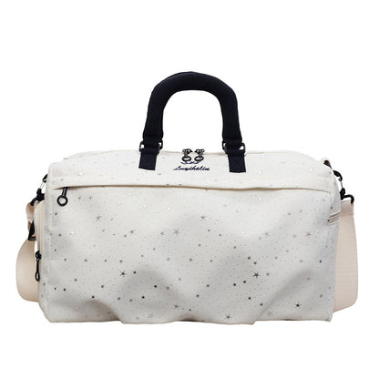 Stylische Wochenend-Duffel-Tasche mit Sternmuster