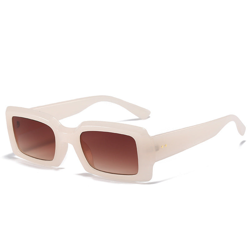 Übergroße geometrische Sonnenbrille mit verlaufenden Gläsern Brehn