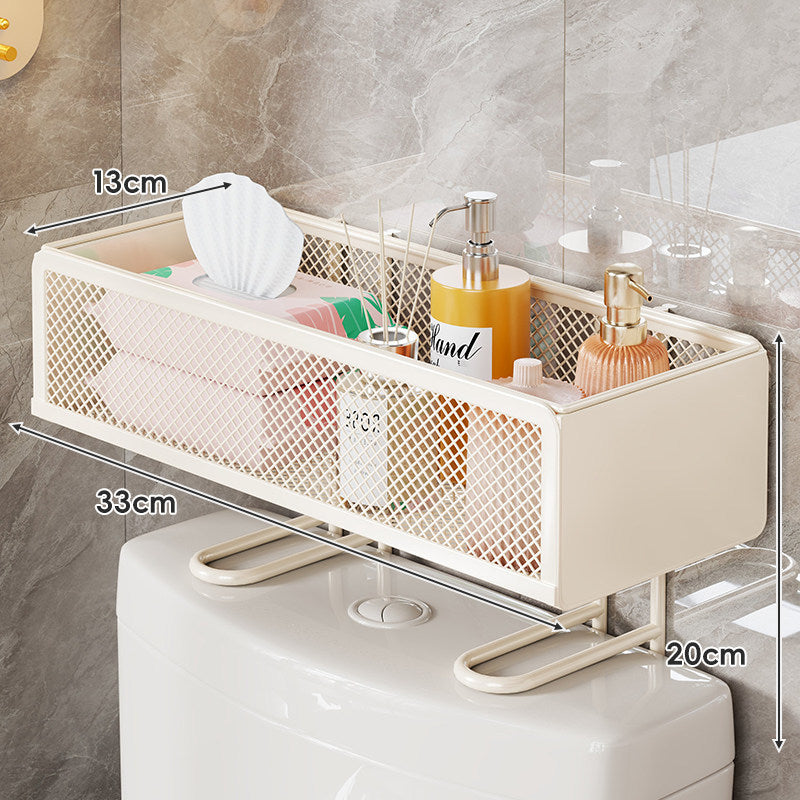 Über-Toiletten-Wassertank hängendes Netzablage-Regal Organizer