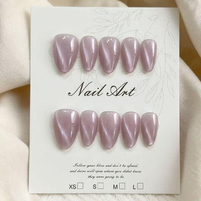 Premium Langanhaltende Press-On Nagelset