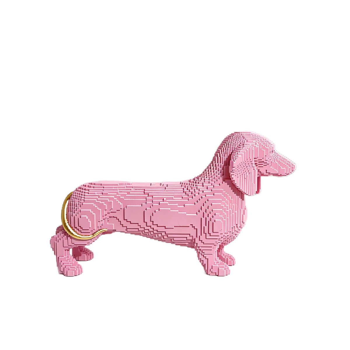 Verspielte Dekofigur eines süßen Dachshunds Brehn