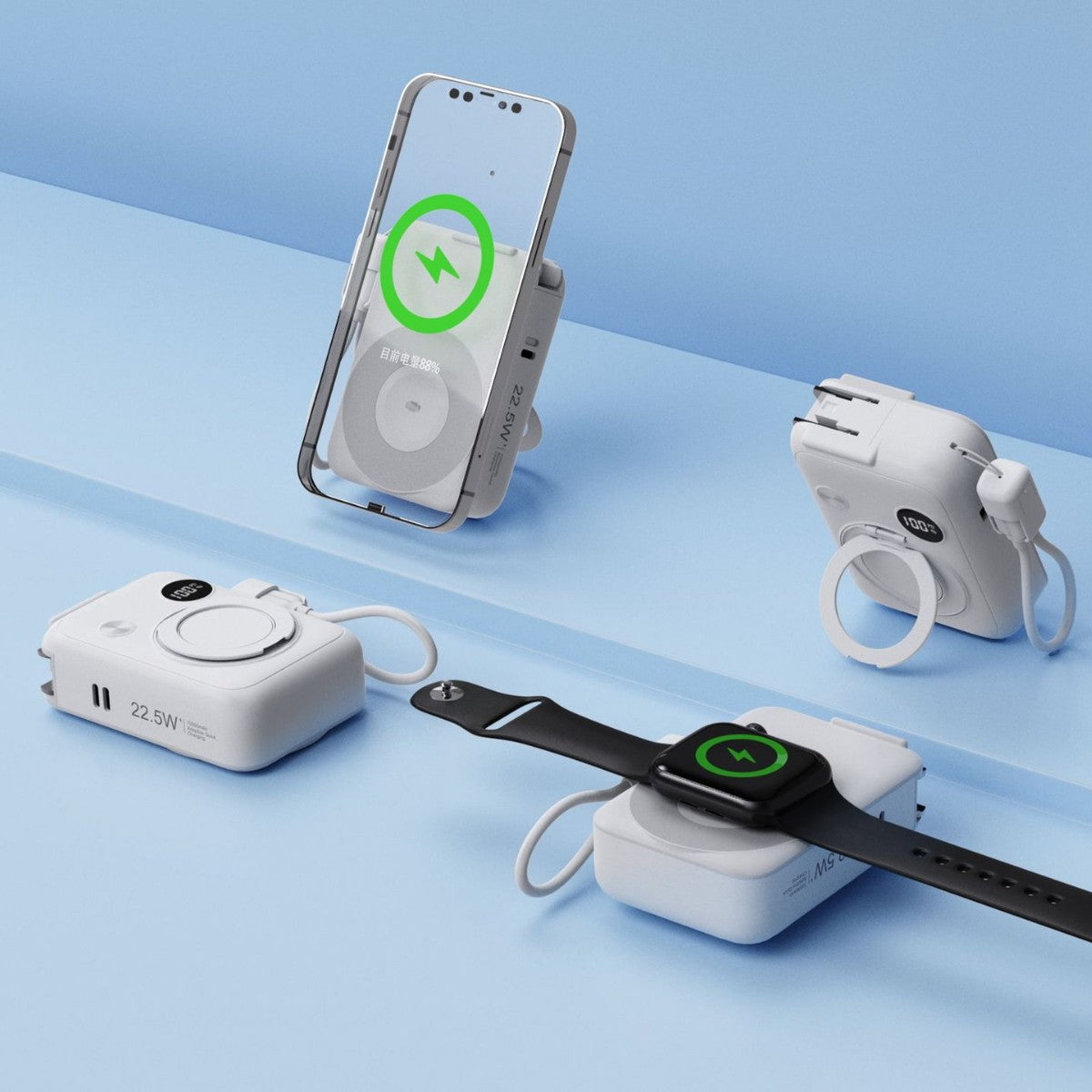 Tragbare Kabellose Ladeeinheit mit Magsafe-Technologie Brehn