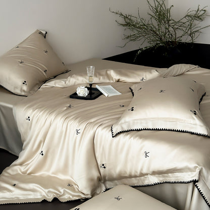 Seidensatin Bettwäsche Ensemble