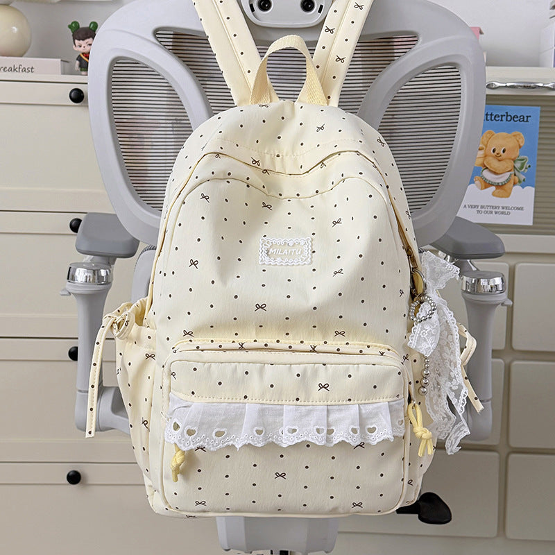 Charmanter Rucksack mit Schleifenverzierung