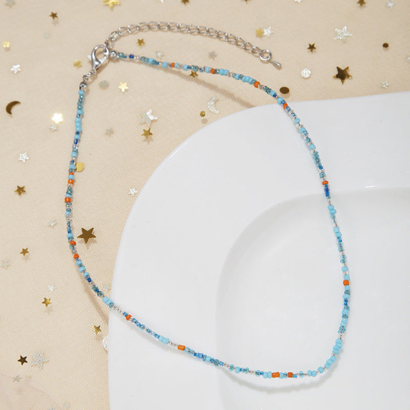 Handgefertigtes Perlen Choker Halsband Brehn