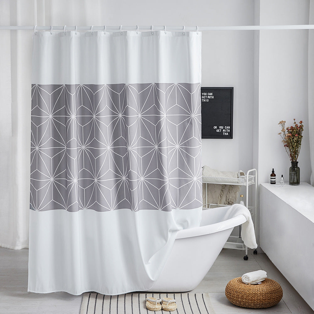 Moderne geometrische Muster Duschvorhang Brehn