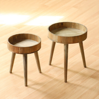 Moderner Beistelltisch aus Holz Brehn