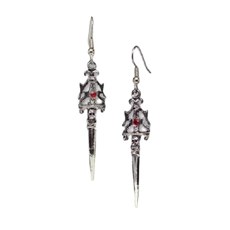 Gothic Statet Skull Ohrringe Brehn