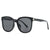 Damen modische Sonnenbrille mit hochwertigem, transparentem Kunststoffrahmen Brehn
