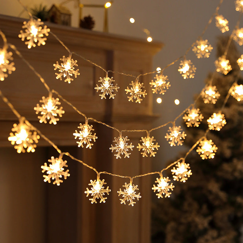 Dekorative Lichterkette mit bunten Kristallkugeln Brehn
